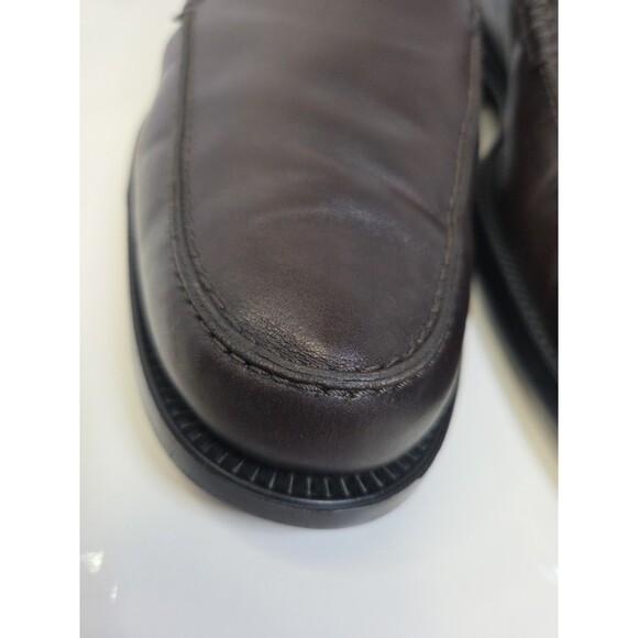 TOD’S Leather Slip-on Loafers Burgundy Oxblood Sz 11.5 Made In Italy, MSRP $700+ - Picture 11 of 16